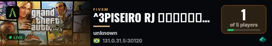 ^3PISEIRO RJ ▬▬▬▬↭🡺WIPOU HJ 01-MAI🡸↭▬▬▬▬ live status badge