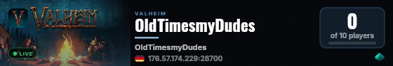 OldTimesmyDudes live status badge