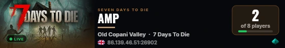 AMP live status badge