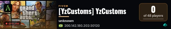 [YzCustoms] YzCustoms live status badge