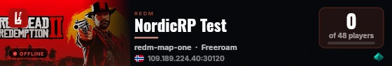 NordicRP Test live status badge