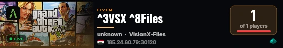 ^3VSX ^8Files live status badge