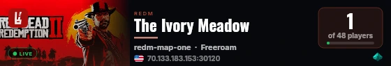 The Ivory Meadow live status badge