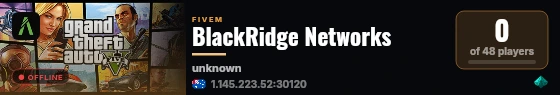 BlackRidge Networks live status badge