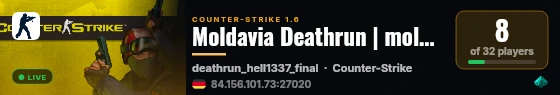 Moldavia Deathrun | moldavia.vip live status badge