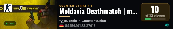 Moldavia Deathmatch | moldavia.vip live status badge