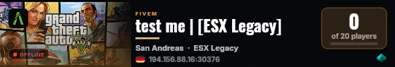 test me | [ESX Legacy] live status badge