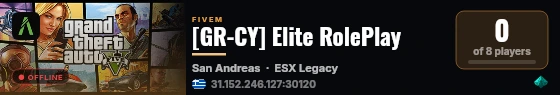 [GR-CY] Elite RolePlay live status badge