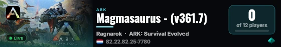 Magmasaurus - (v361.7) live status badge