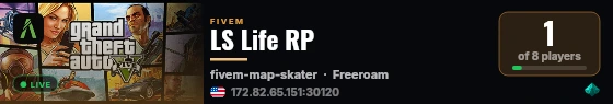 LS Life RP live status badge