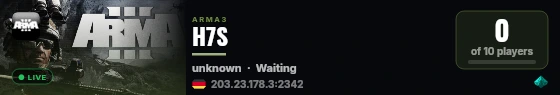 H7S live status badge