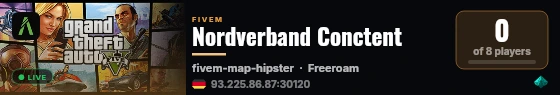 Nordverband Conctent live status badge