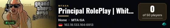 Principal RolePlay | Whitelist | New Generation live status badge