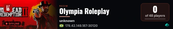 Olympia Roleplay live status badge