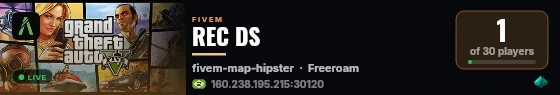 REC DS live status badge