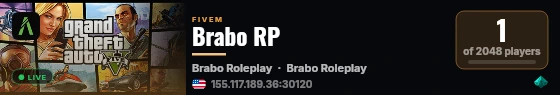 Brabo RP live status badge