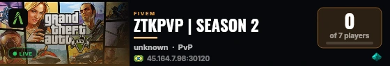 ZTKPVP | SEASON 2 live status badge