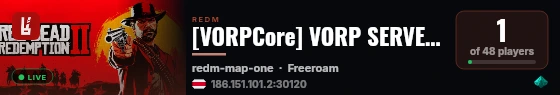 [Rexshack RedM Build] NEW RSG 2026 live status badge