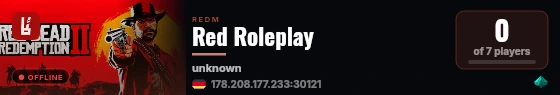 Red Roleplay live status badge