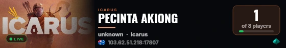 PECINTA AKIONG live status badge