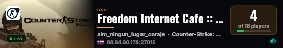 Freedom Internet Cafe :: Deathmatch live status badge