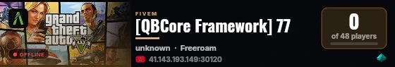 [QBCore Framework] 77 live status badge