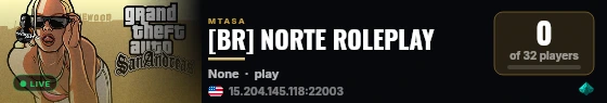 [BR] NORTE ROLEPLAY live status badge