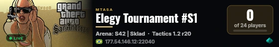 Elegy Tournament #S1 live status badge
