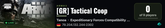 [GR] Tactical Coop live status badge