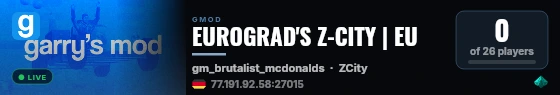 EUROGRAD'S Z-CITY | EU live status badge