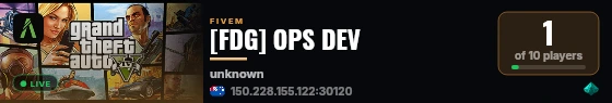 [FDG] OPS DEV live status badge