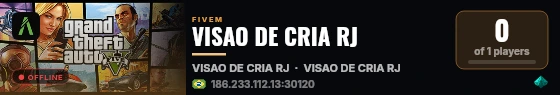 VISAO DE CRIA RJ live status badge