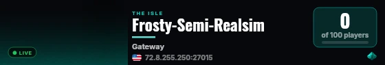 Frosty-Semi-Realsim live status badge