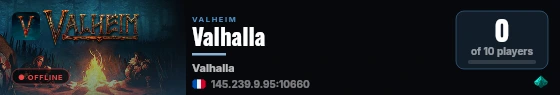 Valhalla live status badge