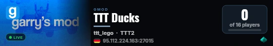 TTT Ducks live status badge