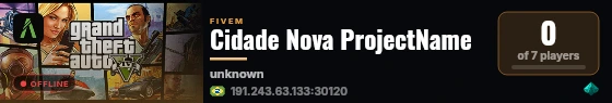 Cidade Nova ProjectName live status badge