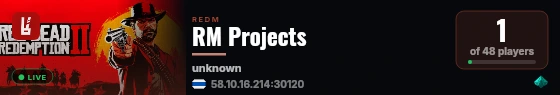 RM Projects live status badge