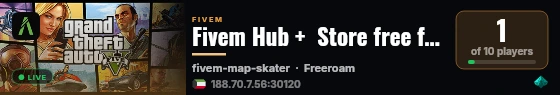 Fivem Hub +  Store free files Season 8 live status badge