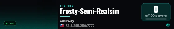 Frosty-Semi-Realsim live status badge