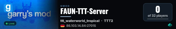 FAUN-TTT-Server live status badge