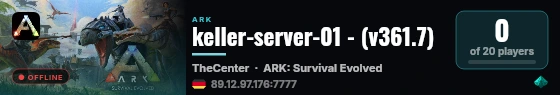 keller-server-01 - (v361.7) live status badge