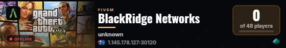 BlackRidge Networks live status badge