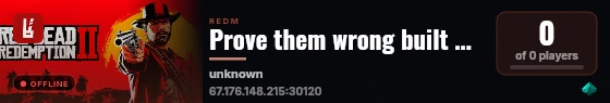 Prove them wrong built with VORPCore! live status badge