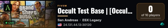 Occult Test Base | [Occult Test Base] live status badge