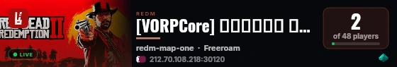 [VORPCore] 𝐆𝐀𝐋𝐀𝐗𝐘 𝐑𝐄𝐃𝐖𝐄𝐒𝐓 𝐑𝐨𝐥𝐞𝐏𝐥𝐚𝐲 | 𝐒𝟐 live status badge