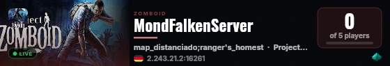MondFalkenServer live status badge