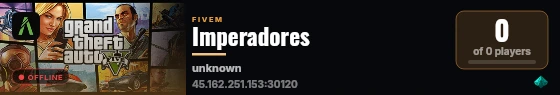 Imperadores live status badge