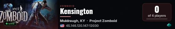 Kensington live status badge