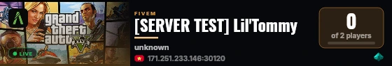 [SERVER TEST] Lil'Tommy live status badge