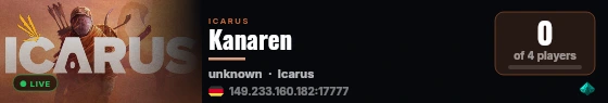 Kanaren live status badge